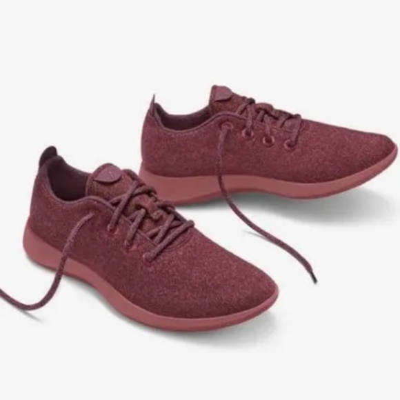 Allbirds L.E. Burgundy Wool Runners NWOT - Picture 1 of 16